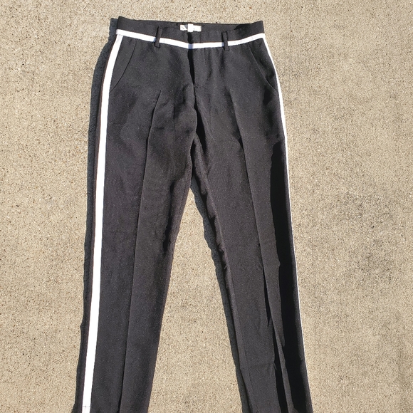 self Pants - Self Stripped Casual Pants sz Small
